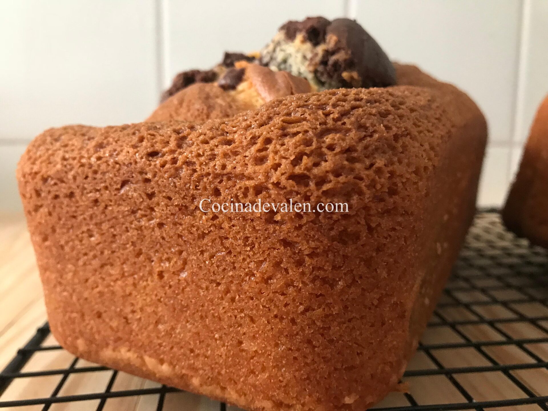 Bizcocho de mascarpone marmoleado