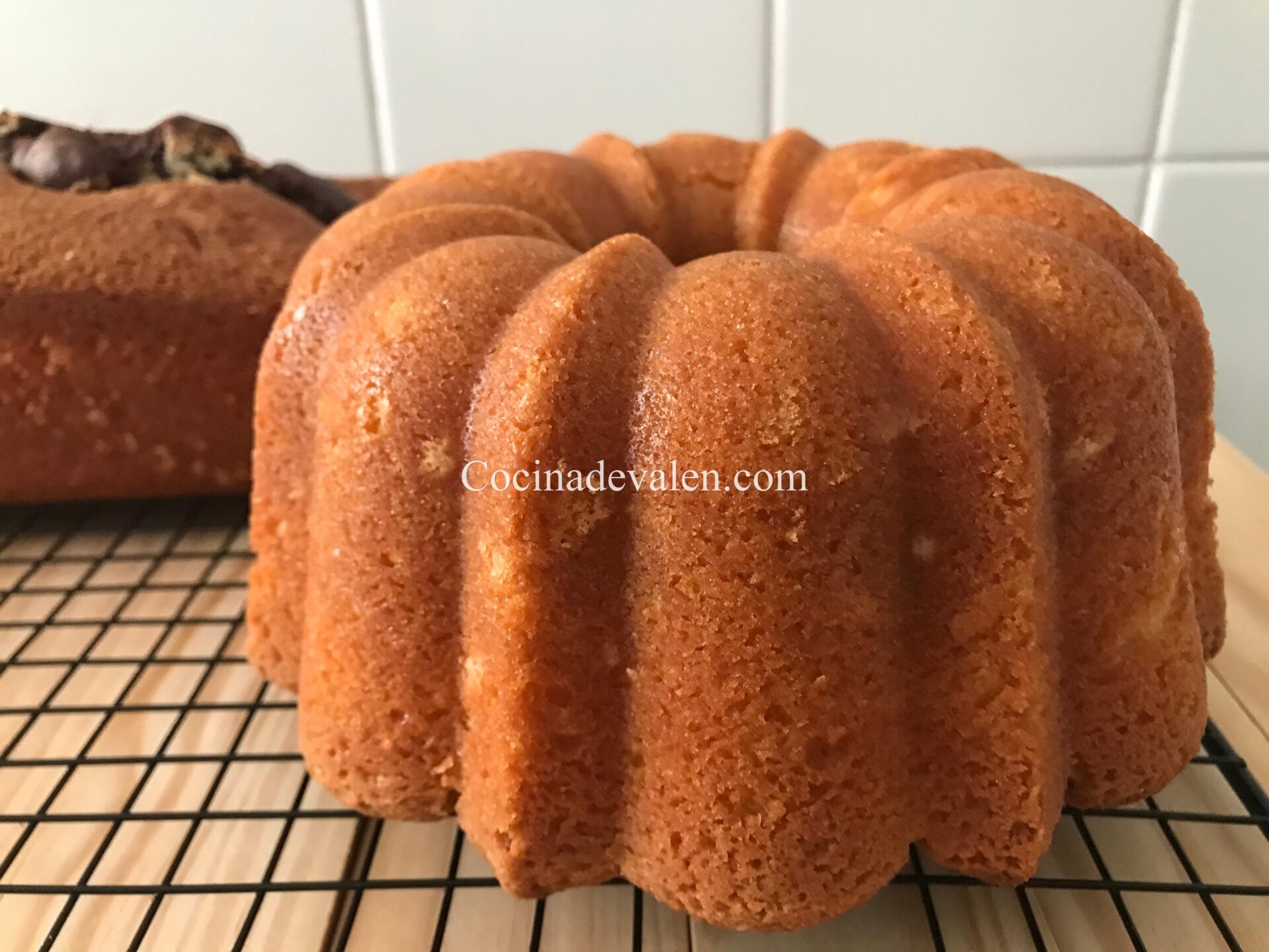 Bizcocho de mascarpone marmoleado