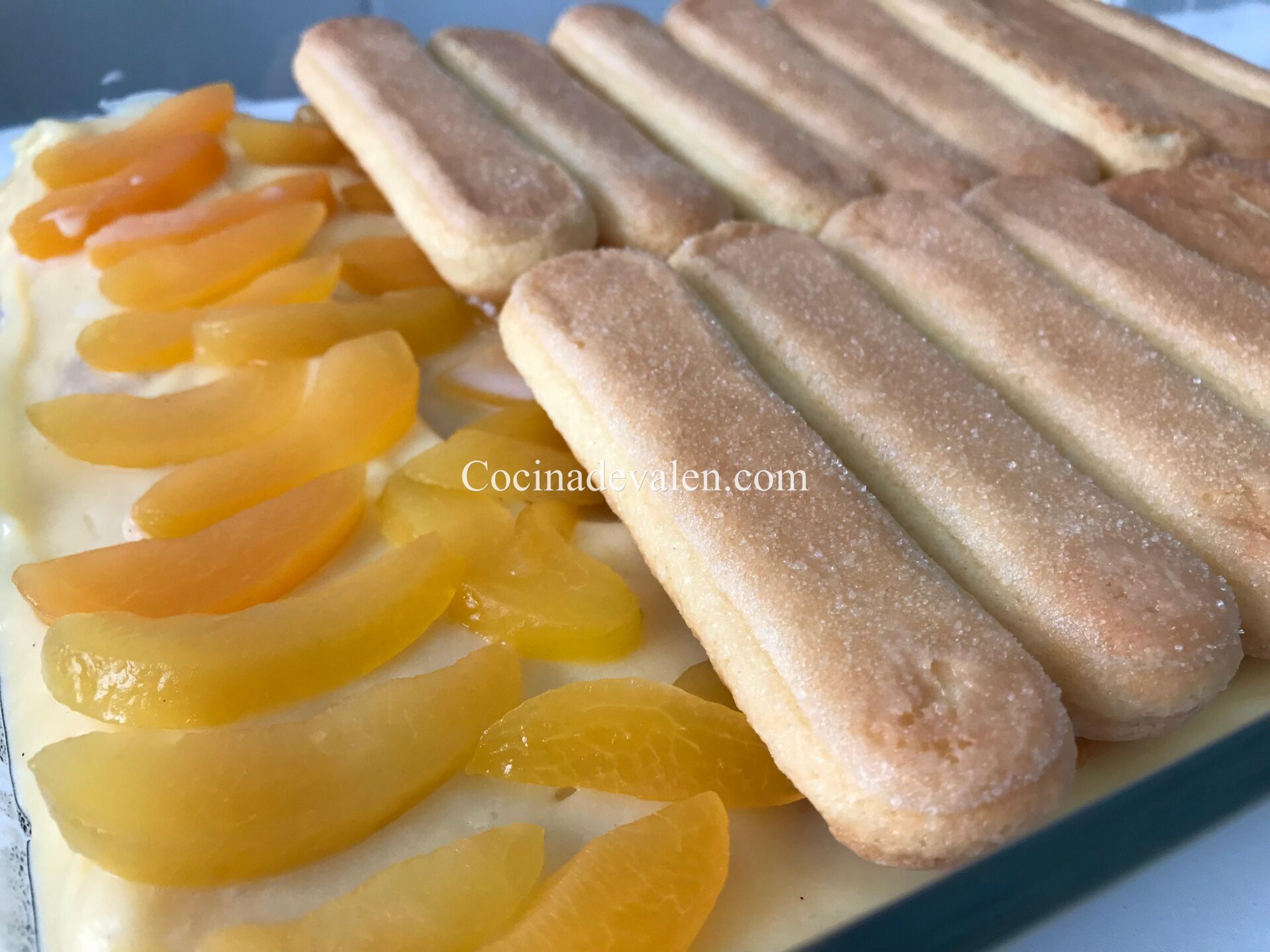 Tarta de melocotones