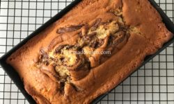 Bizcocho relleno de nutella
