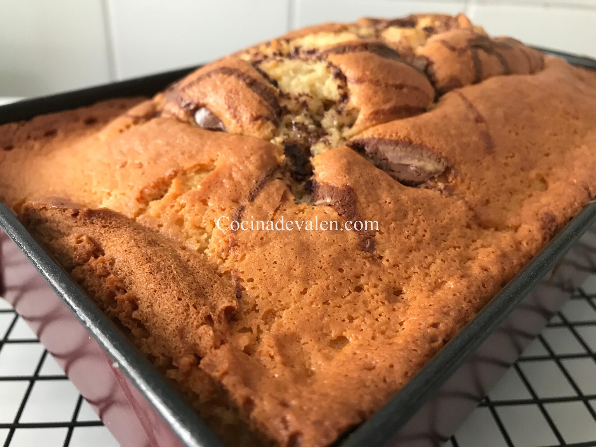 Bizcocho relleno de nutella