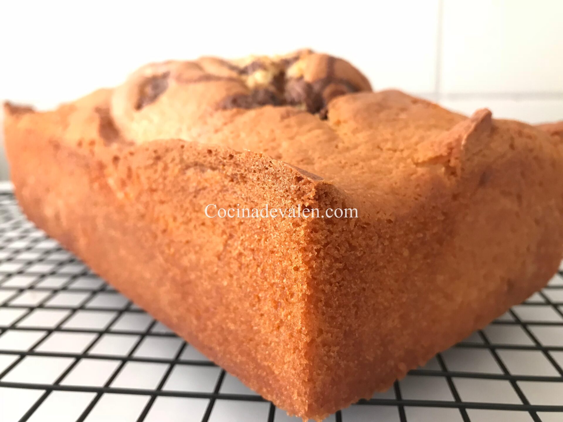 Bizcocho relleno de nutella
