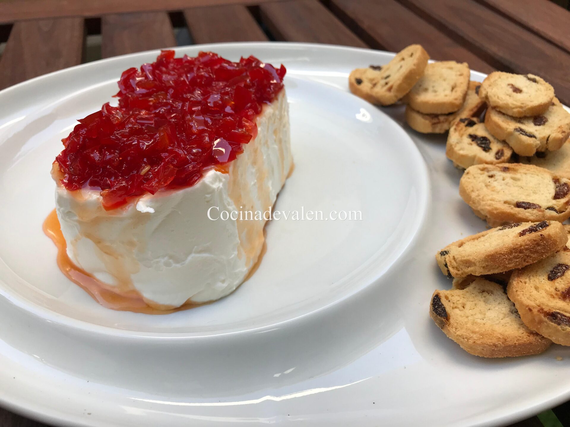Dip de queso crema y pimentón dulce