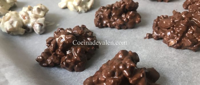 Roquitas de frutos secos y chocolate Roquitas de frutos secos y chocolate