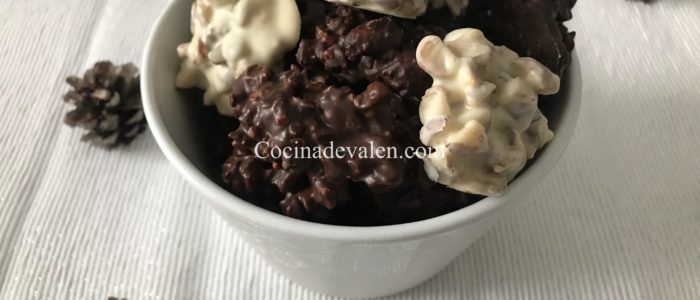 Roquitas de frutos secos y chocolate Roquitas de frutos secos y chocolate