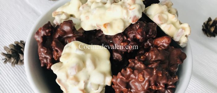 Roquitas de frutos secos y chocolate Roquitas de frutos secos y chocolate