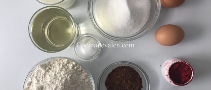 Red velvet con aceite