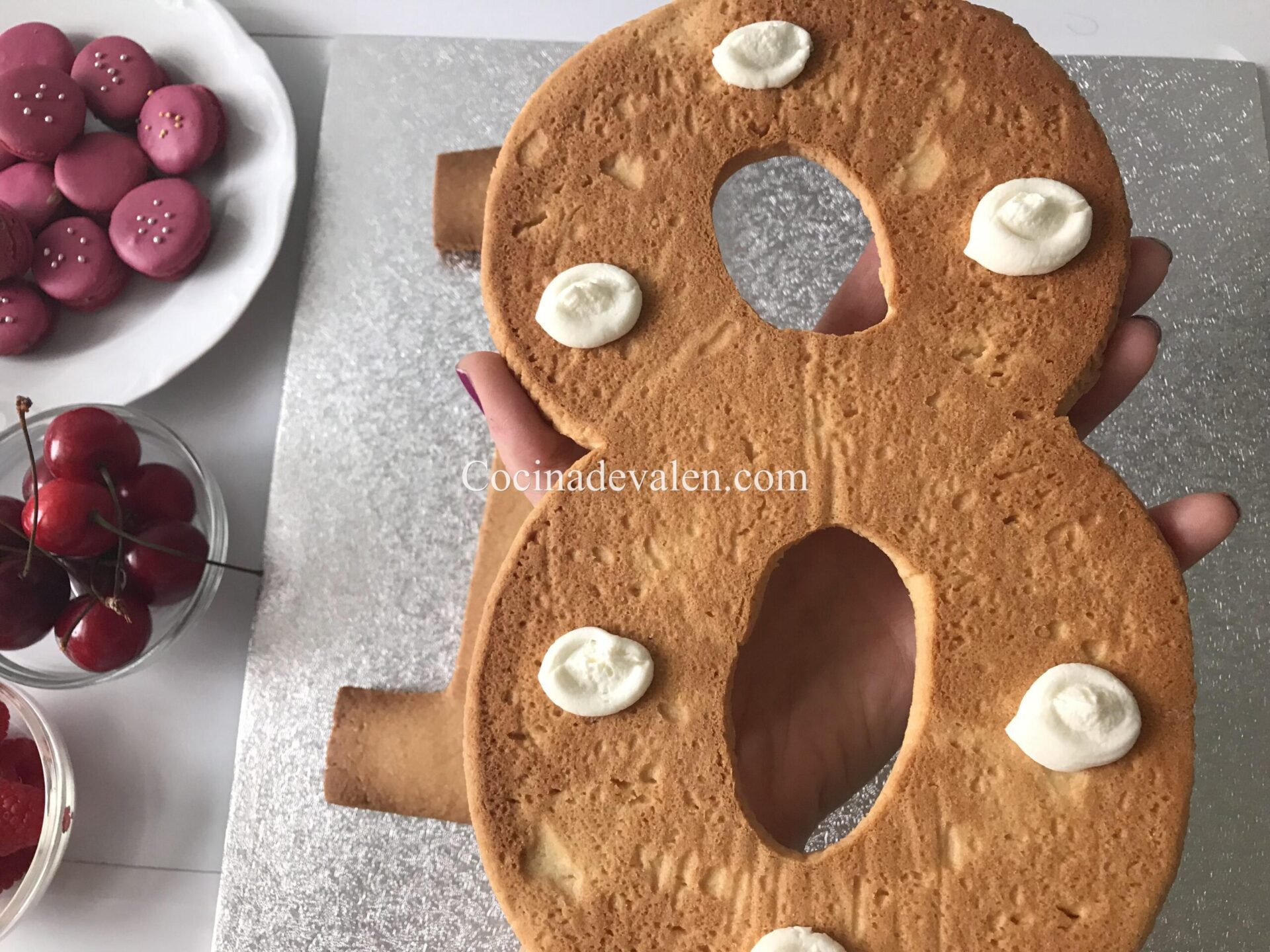 Tarta de letras o números
