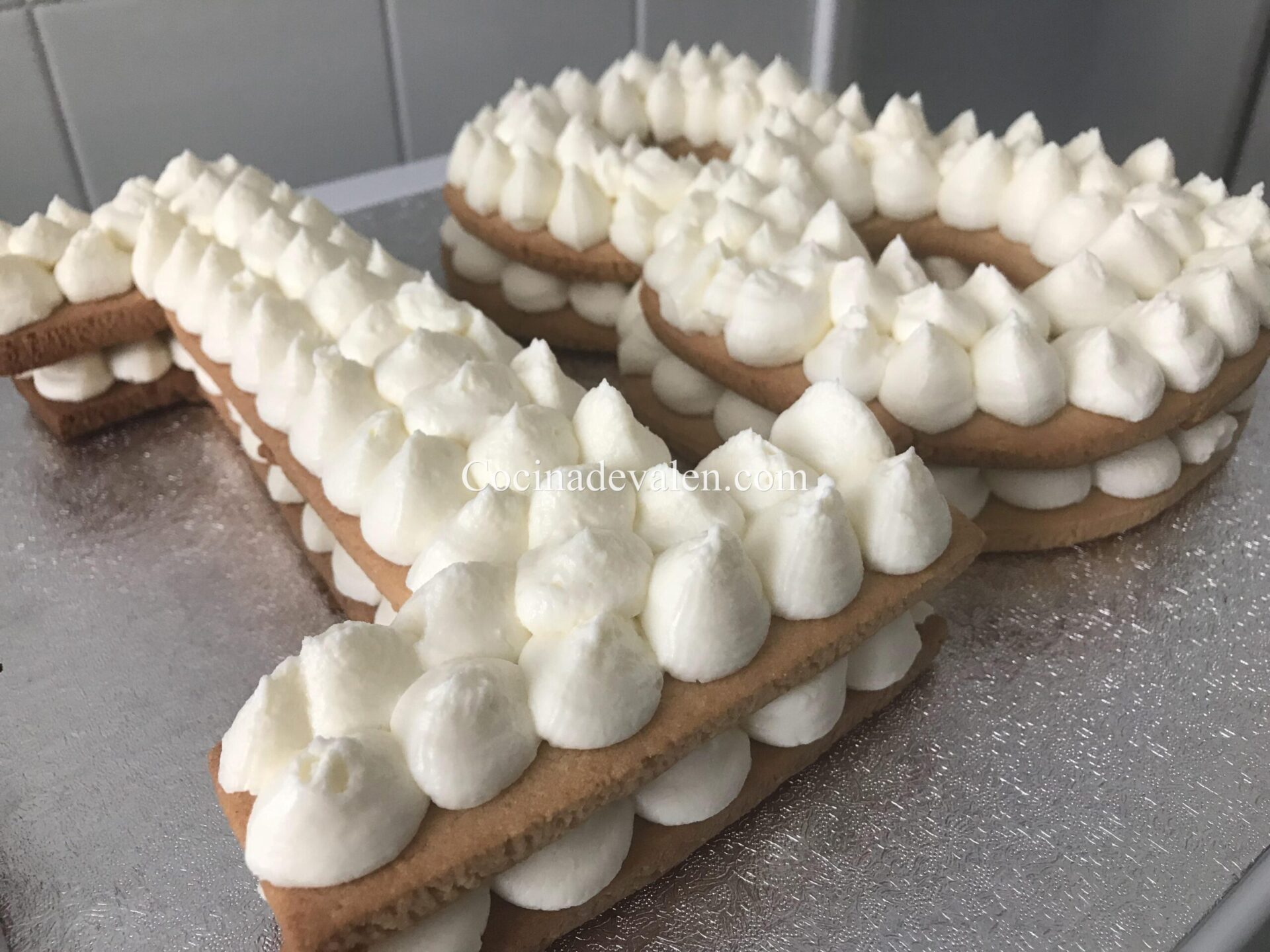 Tarta de letras o números