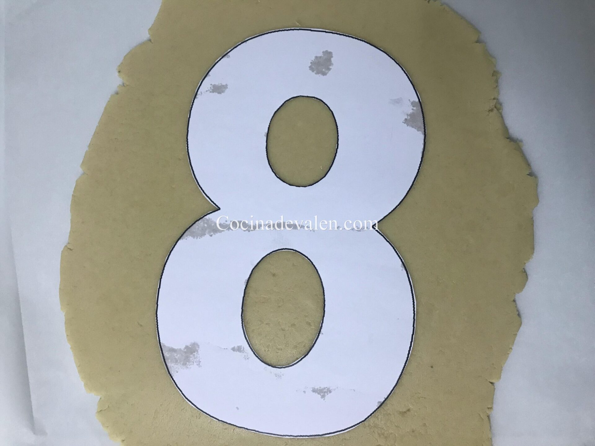 Tarta de letras o números