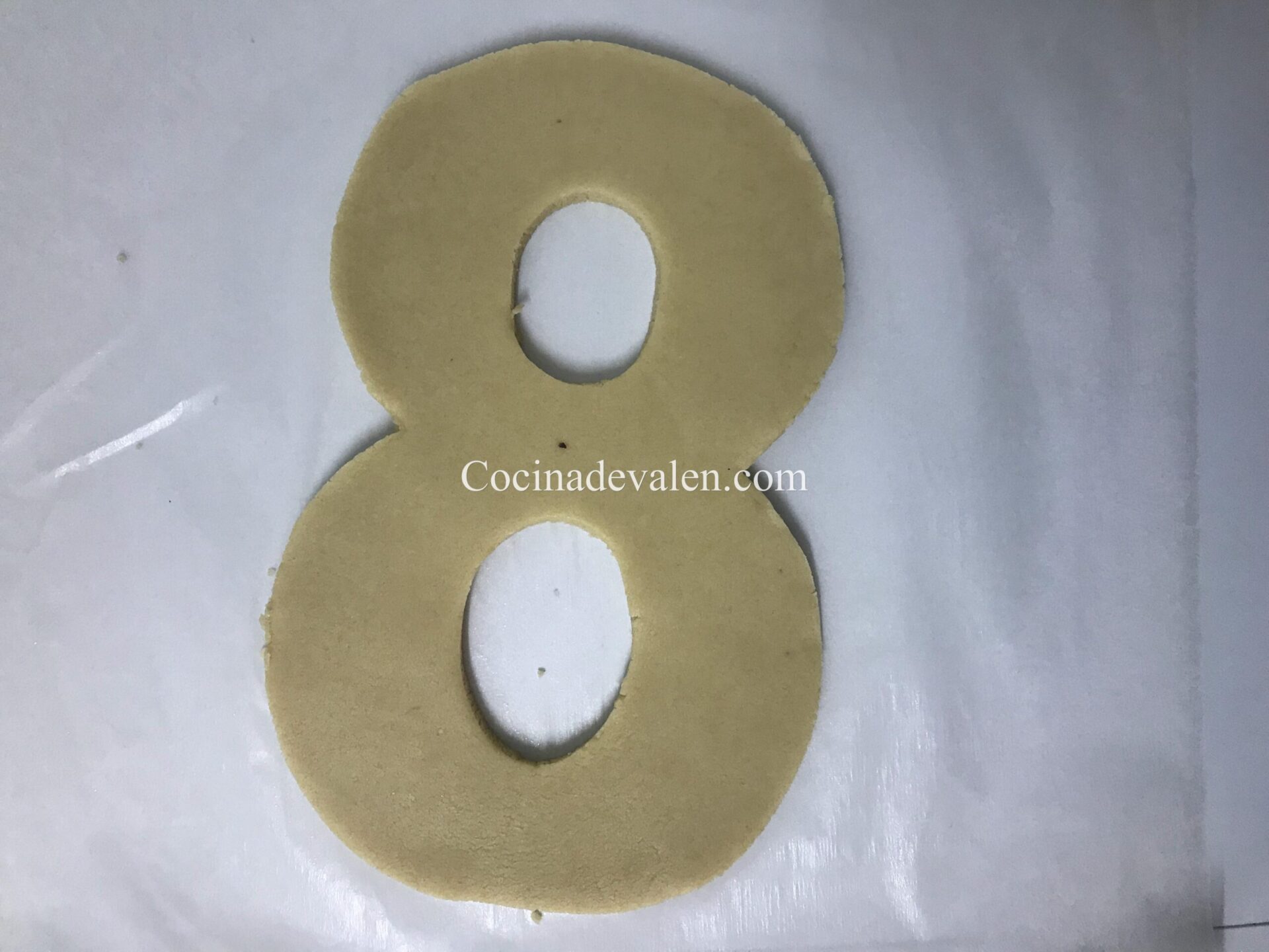Tarta de letras o números