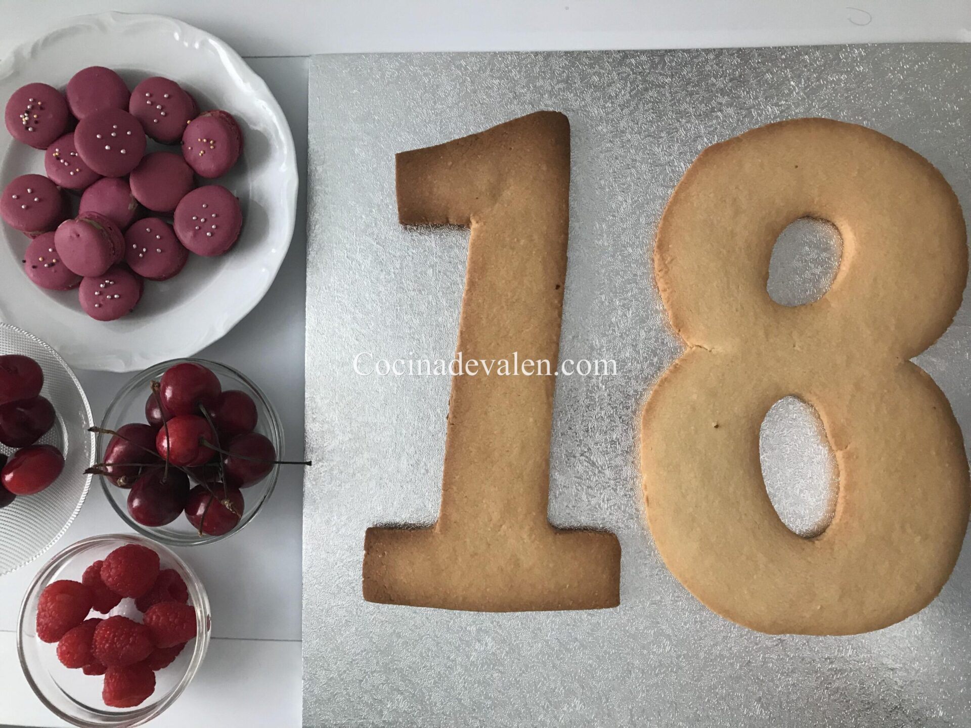 Tarta de letras o números